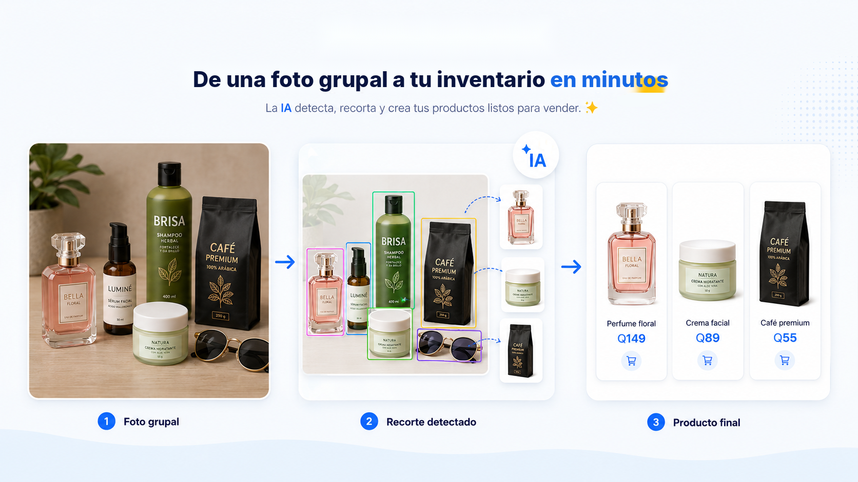 Creación de inventario con IA en TQOM